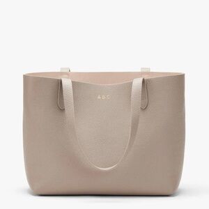 Cuyana Stone Leather Tote
